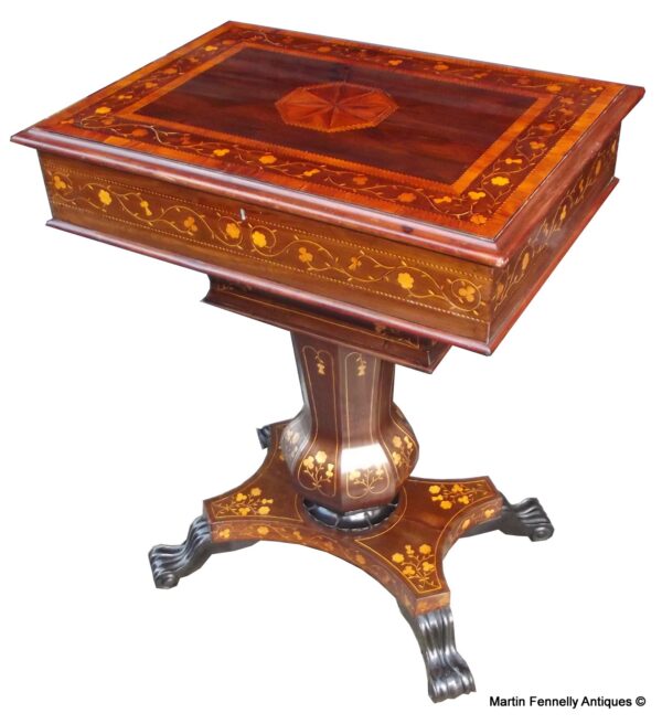 137 Sold Museum Quality Irish Killarney Antique Table Circa 1870