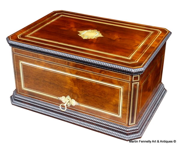 996 French Scarf Box - Rosewood - Stunning Museum Quality Piece