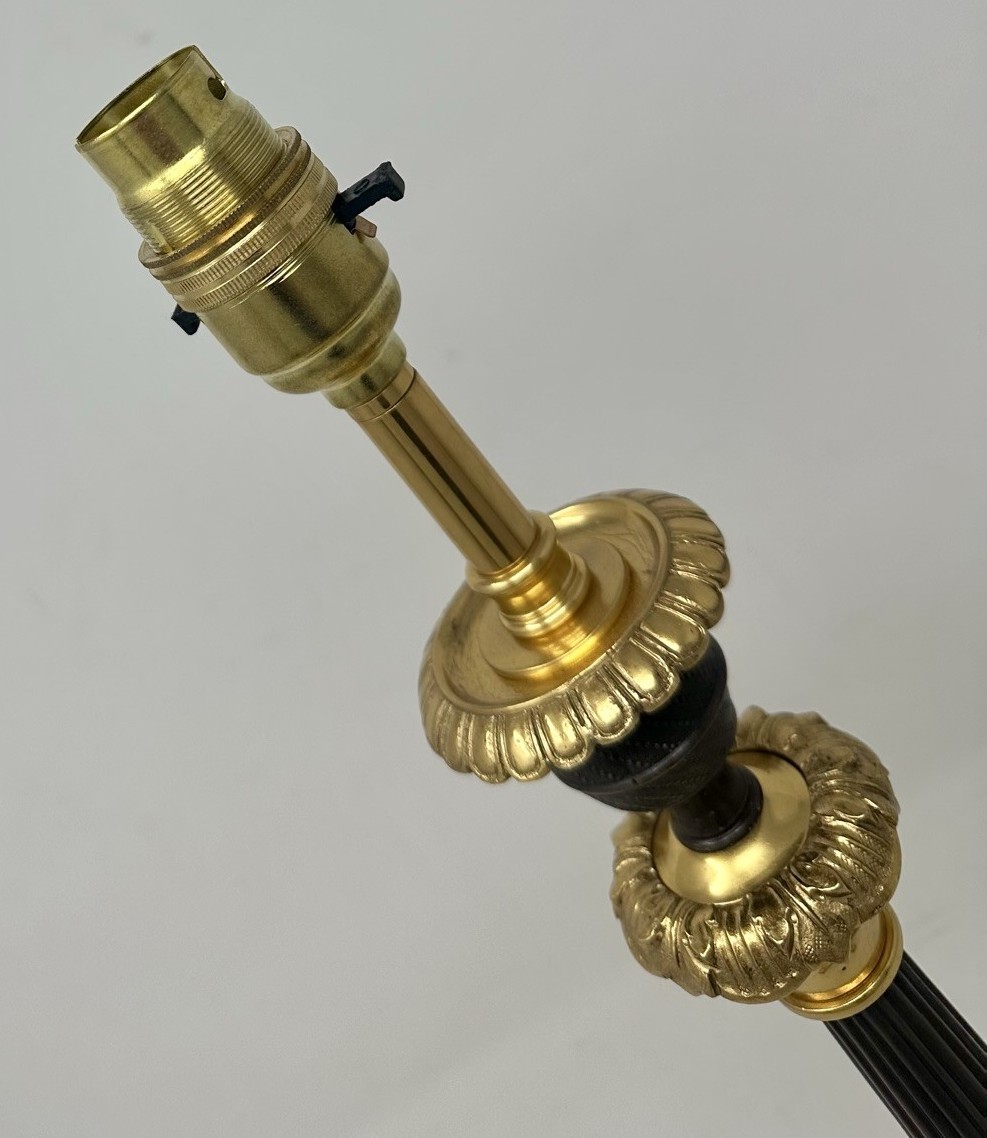 890 Antique Set Four French Doré Bronze Neoclassical Ormolu Candlesticks Lamps 19Ct - Image 6