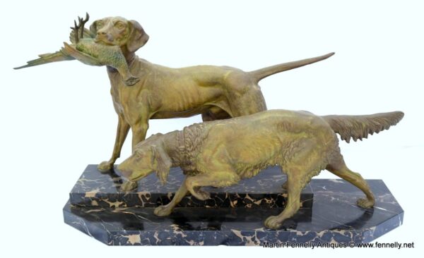 686 Sold The Hunters Friends by Clovis-Edmond Masson Circa 1900