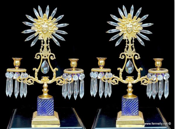 556 Museum Quality and Rare - Pair of French Candelabra - Louis XIV The Sun King