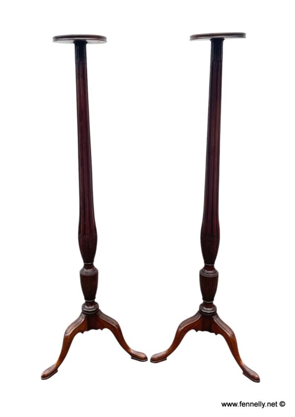 923 Pair of English Mahogany Torchères - Edwardian  - Circa 1900
