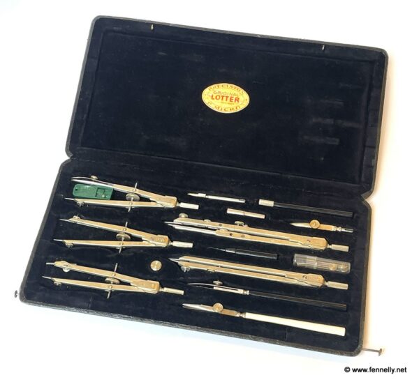 014 Lotter German Drawing Set - Complete - Circa 1910