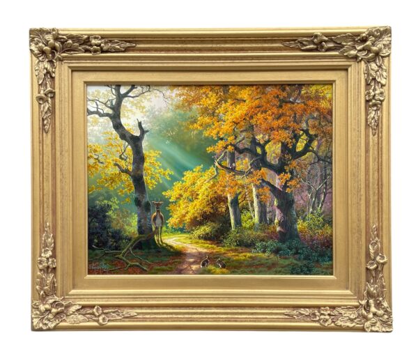 911 Daniel Van der Putten - Oil on Board - 'Autumn in Killarney Park'