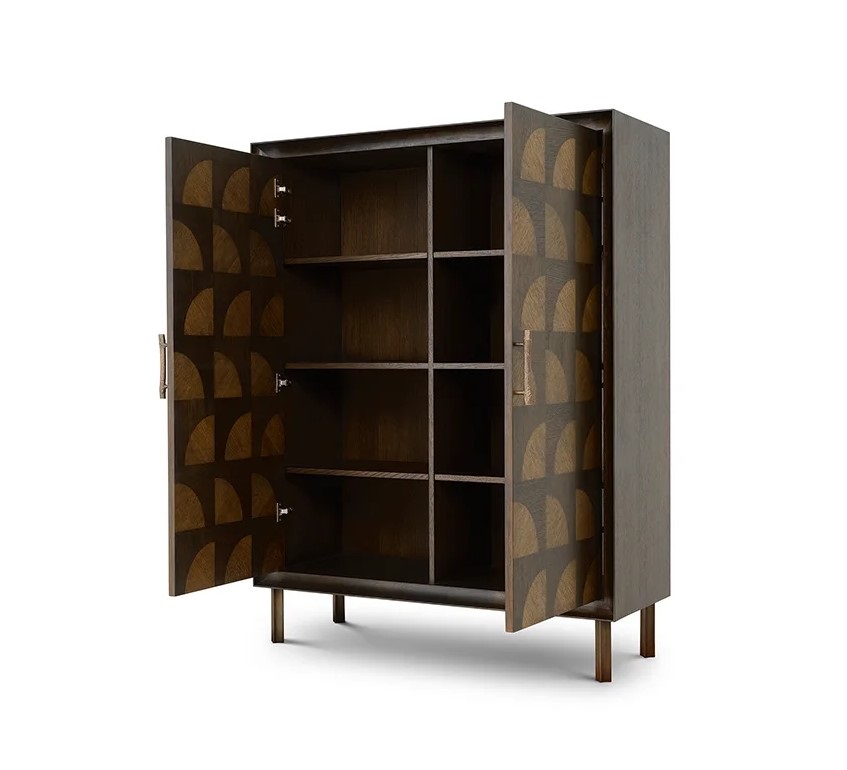 M184 Cabinet Kumo - Charcoal Brown Oak Veneer - Image 4