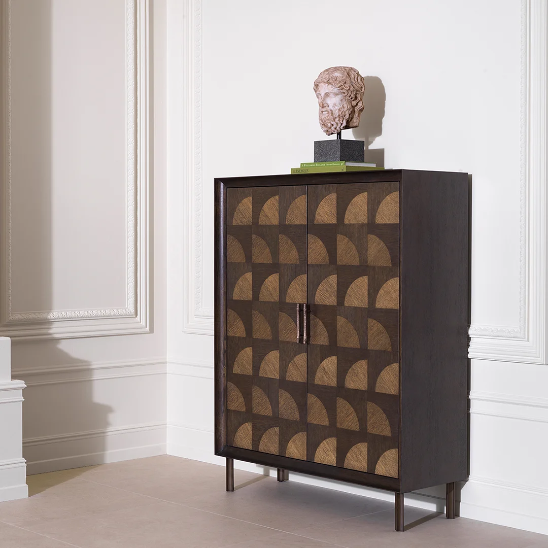 M184 Cabinet Kumo - Charcoal Brown Oak Veneer - Image 3