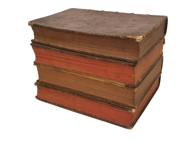 367 French Circa 1890 Cave de Liqueur - Leather Livre/Books Tantalus - Image 3