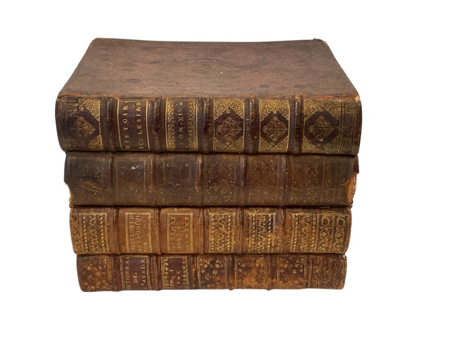 367 French Circa 1890 Cave de Liqueur - Leather Livre/Books Tantalus - Image 6