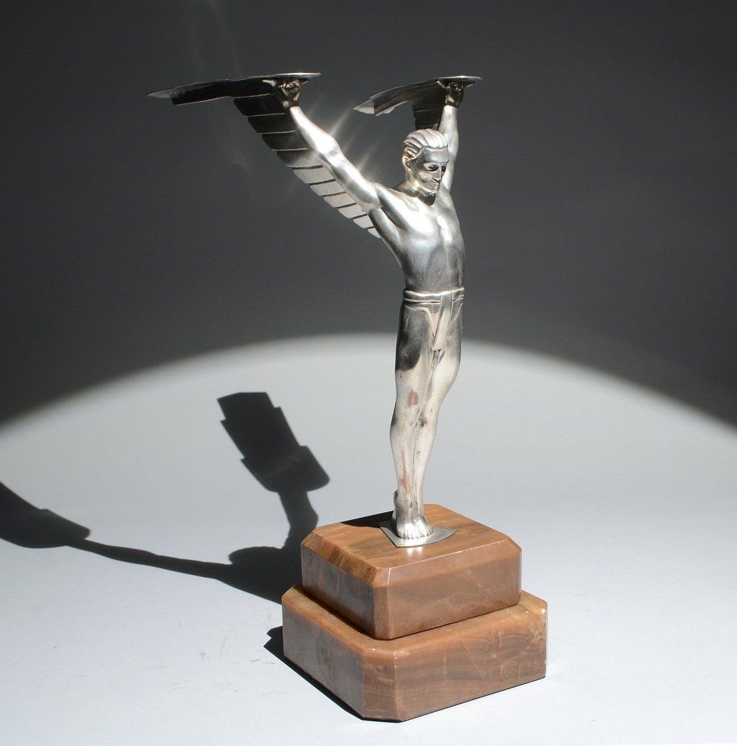 563 Original Art Deco Bronze - Icarus - Circa 1930 - Image 2