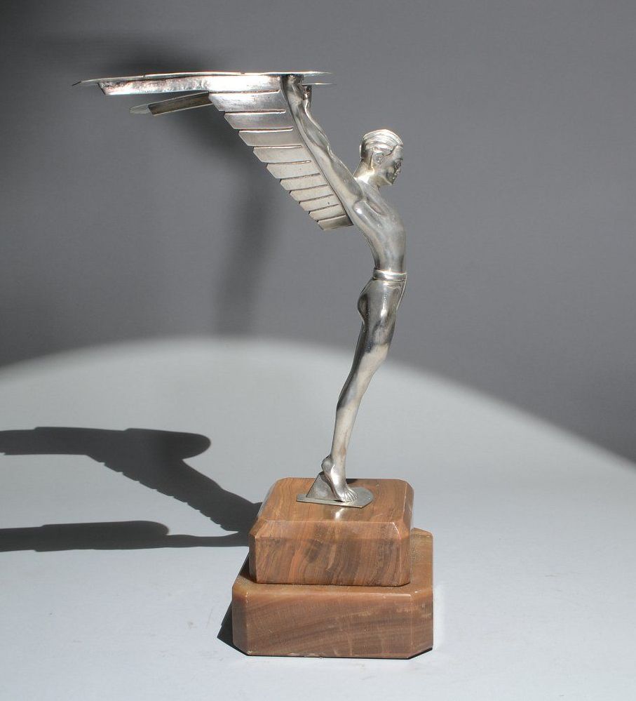 563 Original Art Deco Bronze - Icarus - Circa 1930 - Image 4