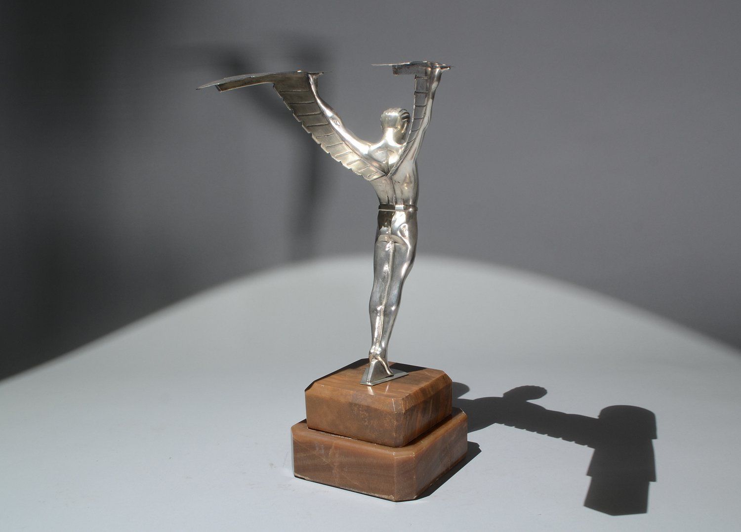 563 Original Art Deco Bronze - Icarus - Circa 1930 - Image 5