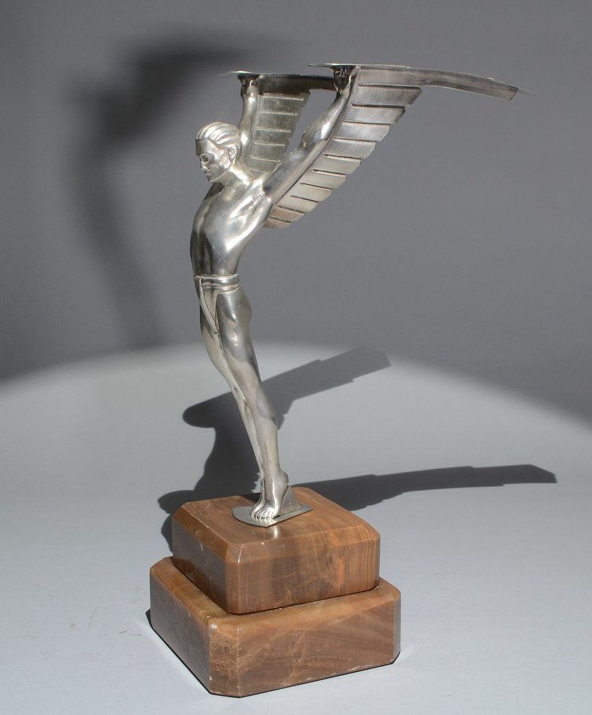 563 Original Art Deco Bronze - Icarus - Circa 1930 - Image 7