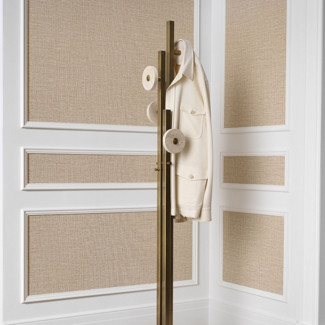 M049 Amadora Coat Rack - Travertine and Vintage Brass - Image 5