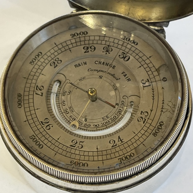 581 Rare Silver Cased Compensated Weather Barometer - Superb Royal Provenance - Image 2