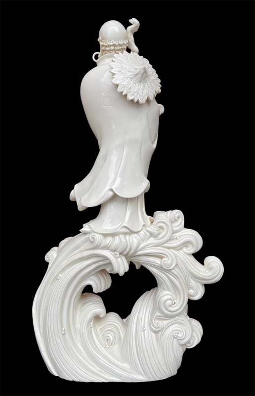 100 Chinese - Blanc de Chine - Chen Mingliang Born 1963 Sculpture Dehua - Image 3