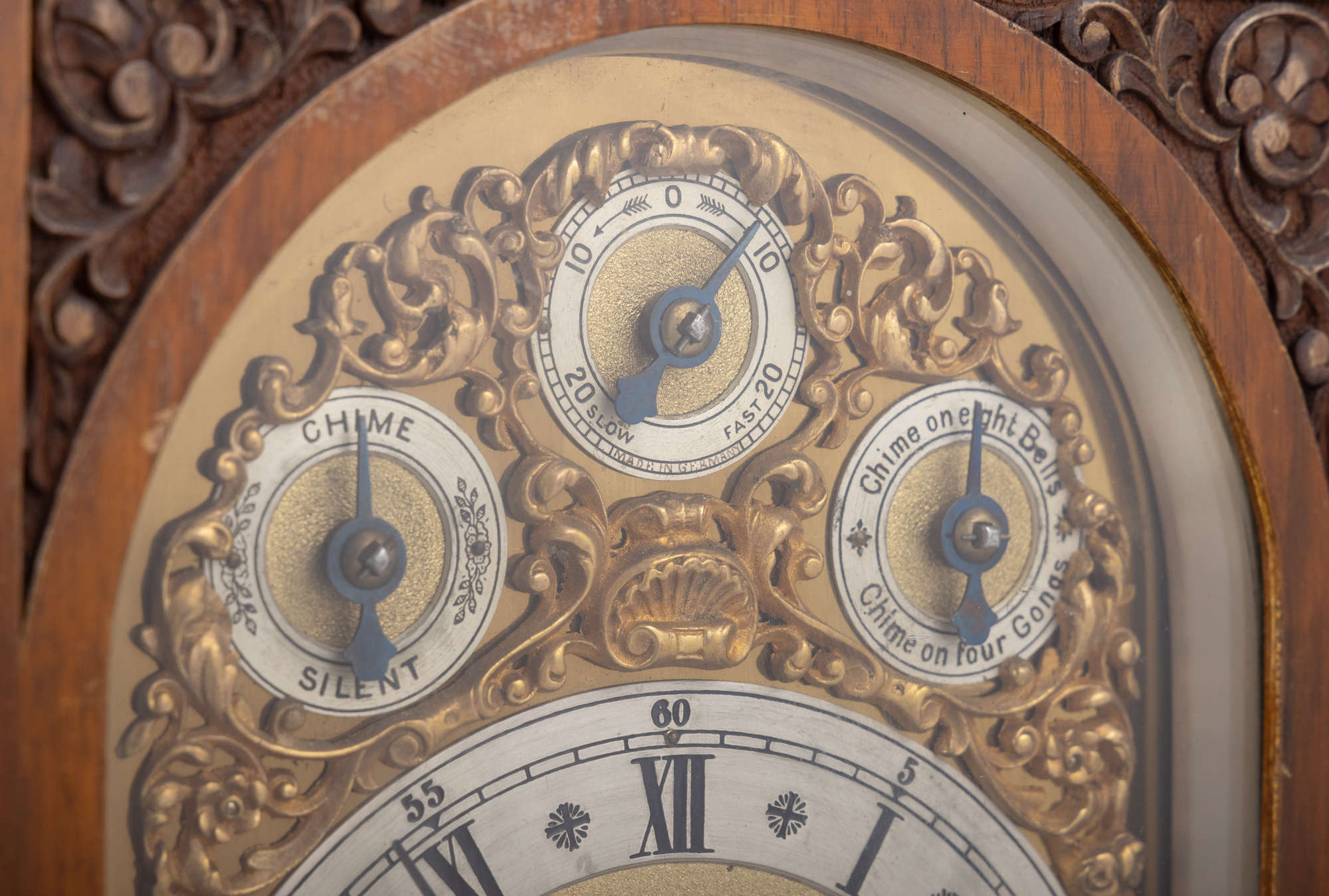 263 Stunning and Large Walnut Cased Mantel Clock Circa 1890 - Image 6