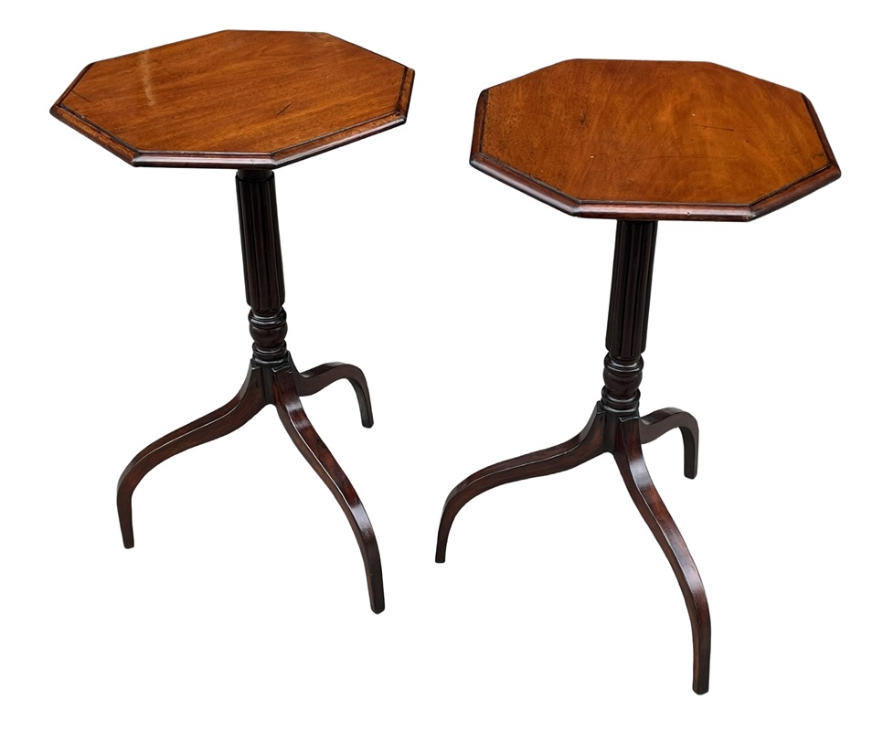 988 Pair of Victorian Wine Tables - Mahogany - Circa 1860 - English