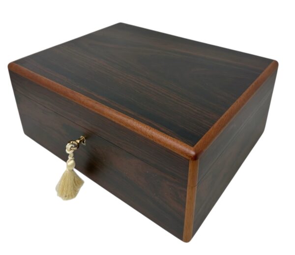 523 Rosewood Vintage Handmade Jewelry Casket Box Manning of Ireland Irish New