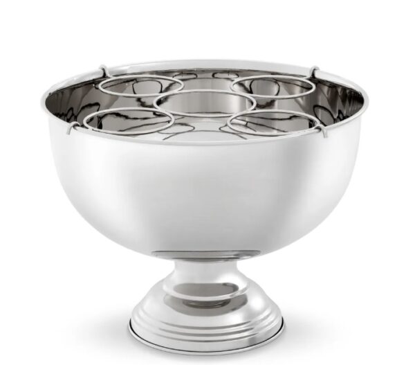 M145 Large Polished Nickel Champagne Cooler - 5 Bottle