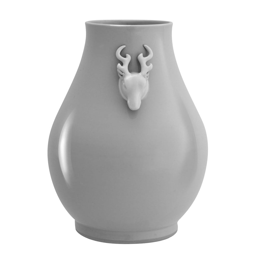 M042 Pair Large Harford Vases - Deer Themed - Elegant - Porcelain - Image 5