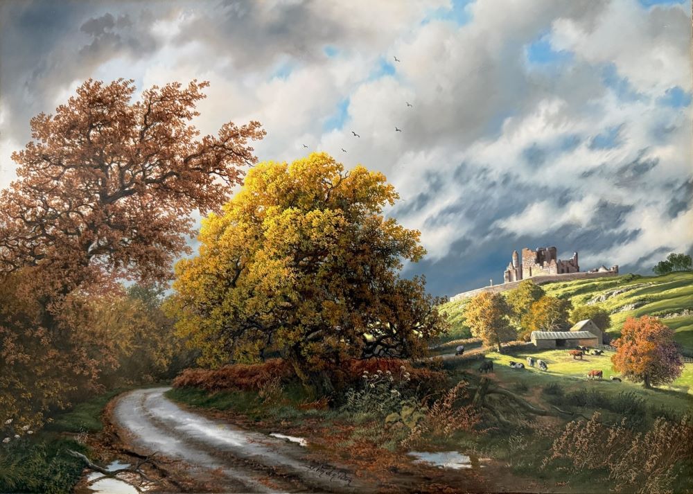941 Daniel Van der Putten – Rock of Cashel, Tipperary – Oil Painting on Panel