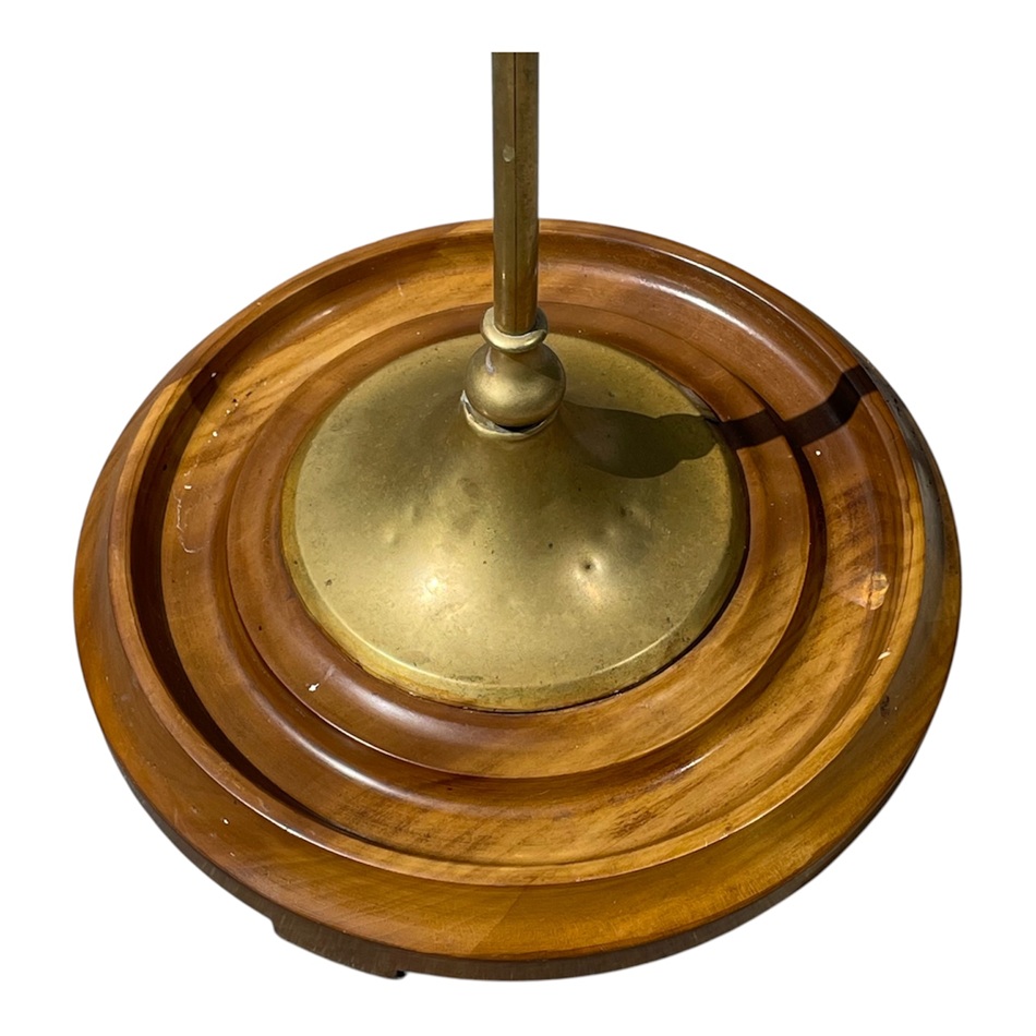 401 French - Parisian Cane Stand Circa 1950 - Brass and Walnut Base - Image 3