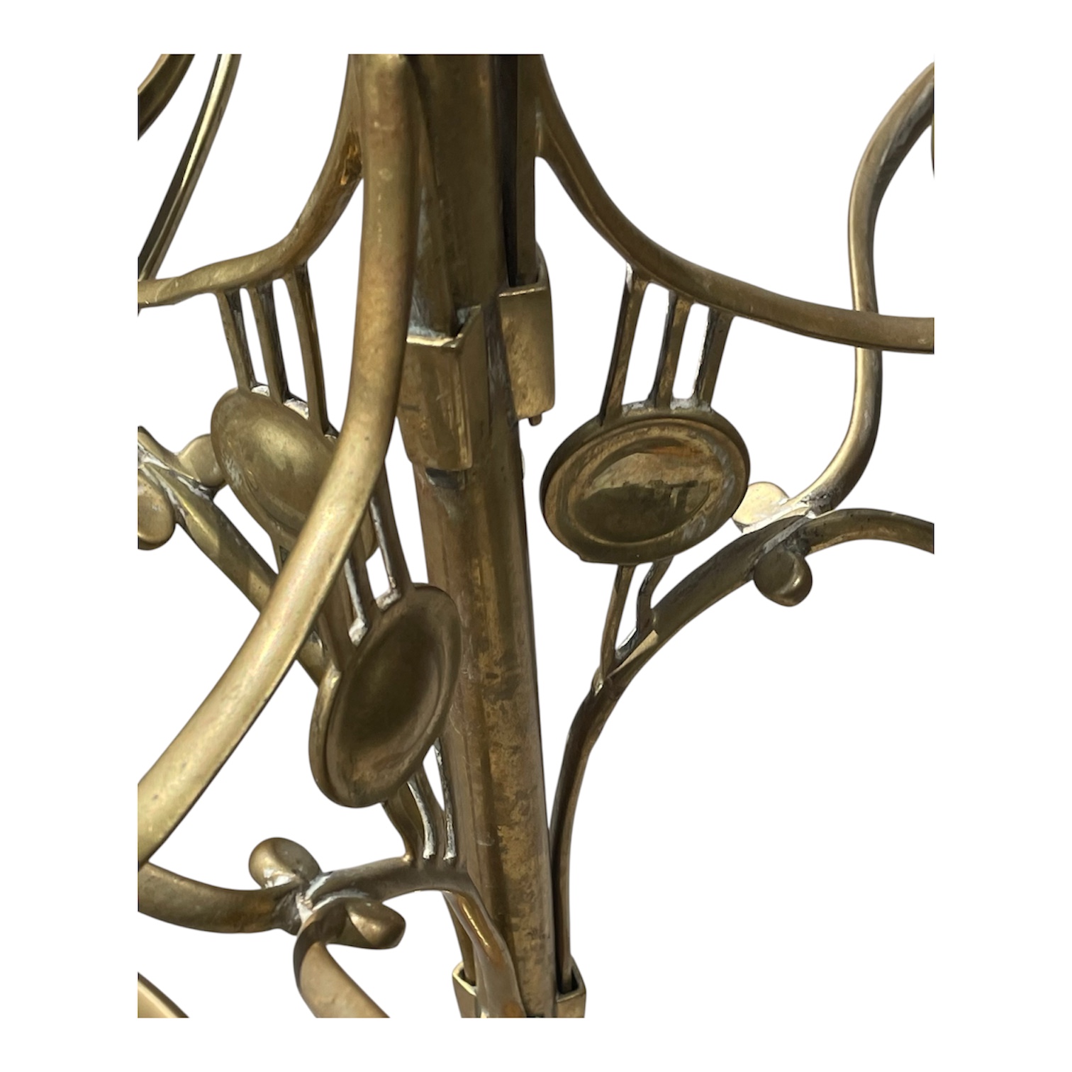 401 French - Parisian Cane Stand Circa 1950 - Brass and Walnut Base - Image 5
