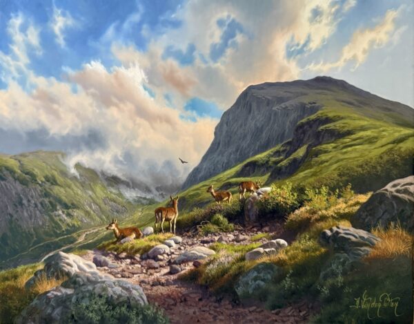 040 Daniel Van der Putten - Glena Mountain - Co. Kerry Ireland - Oil on Board