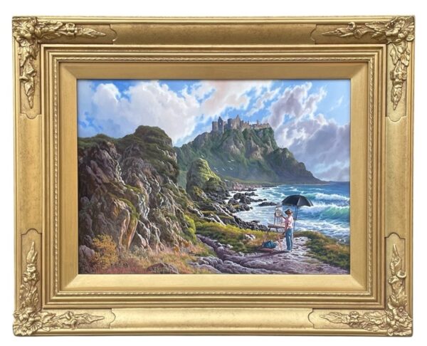 416 Daniel Van der Putten – Dunluce Castle, Antrim – Ireland – Oil on Board
