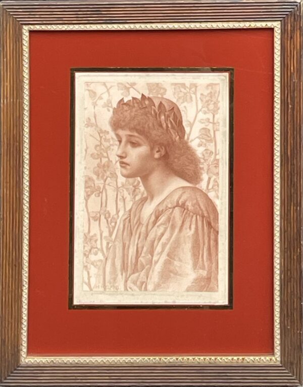 338 Japonica - Henry Ryland - Edwardian Lithograph - Beautifully Framed - Circa 1900