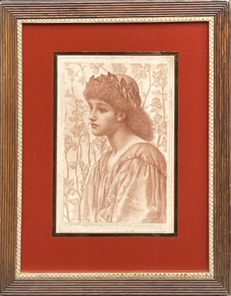 338 Japonica - Henry Ryland - Edwardian Lithograph - Beautifully Framed - Circa 1900