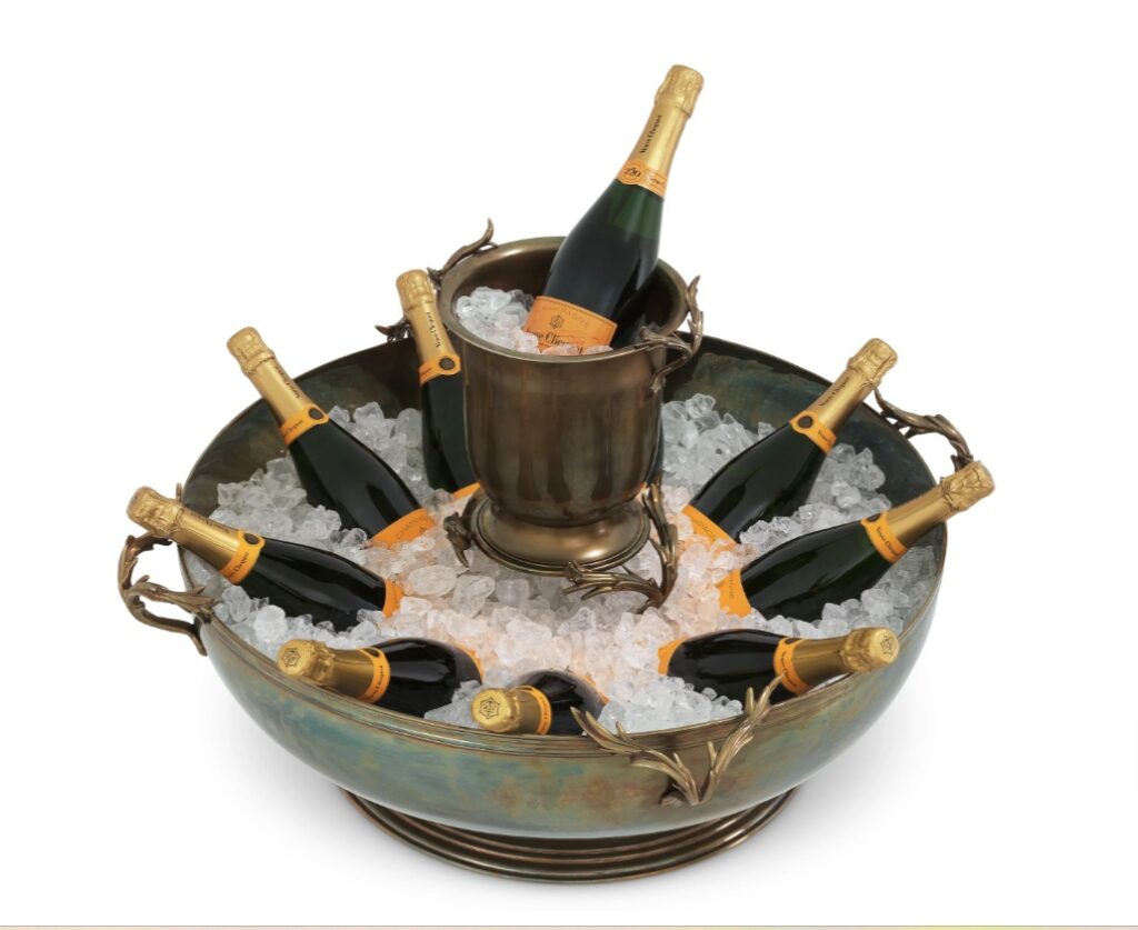 M039 Champagne Cooler Prestige XXL vintage brass finish - Very Large