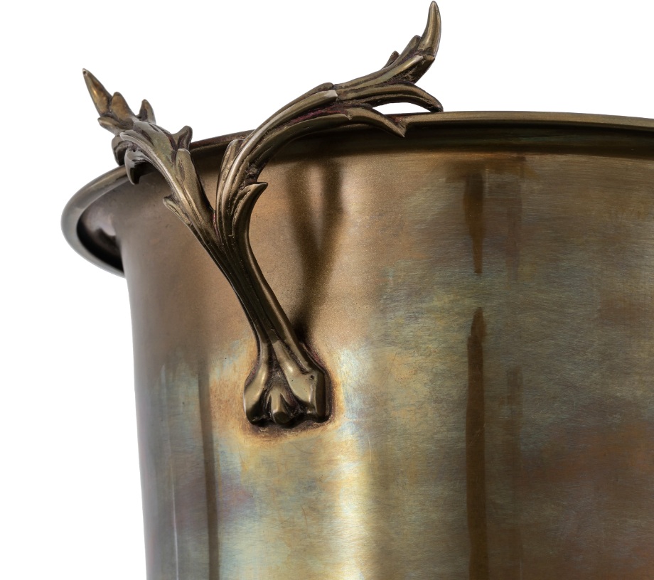 M039 Champagne Cooler Prestige XXL vintage brass finish - Very Large - Image 2