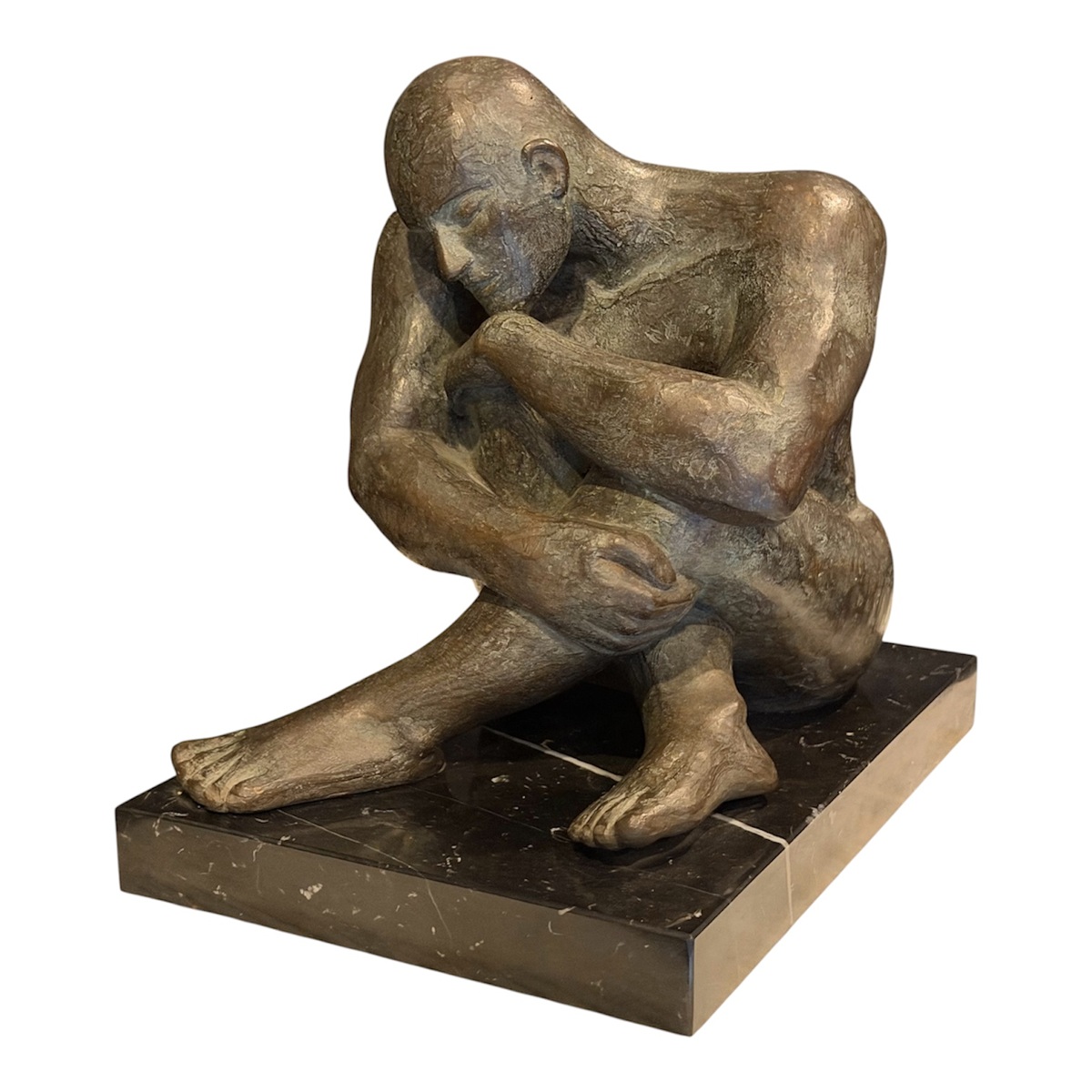368 Bronze on Marble - 'Conquered' - Cynthia Moran Killeavey 1930-2022 - Image 4
