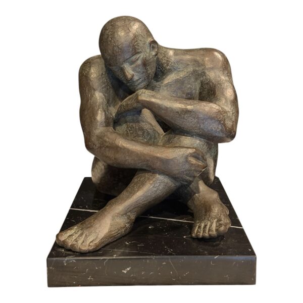 368 Bronze on Marble - 'Conquered' - Cynthia Moran Killeavey 1930-2022