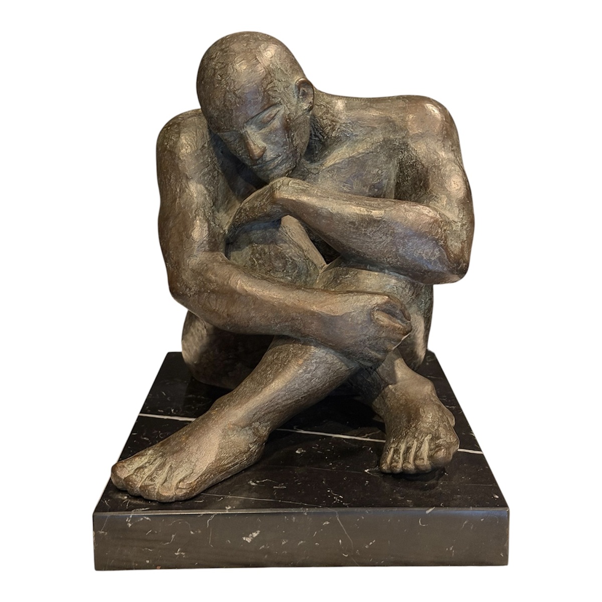368 Bronze on Marble - 'Conquered' - Cynthia Moran Killeavey 1930-2022