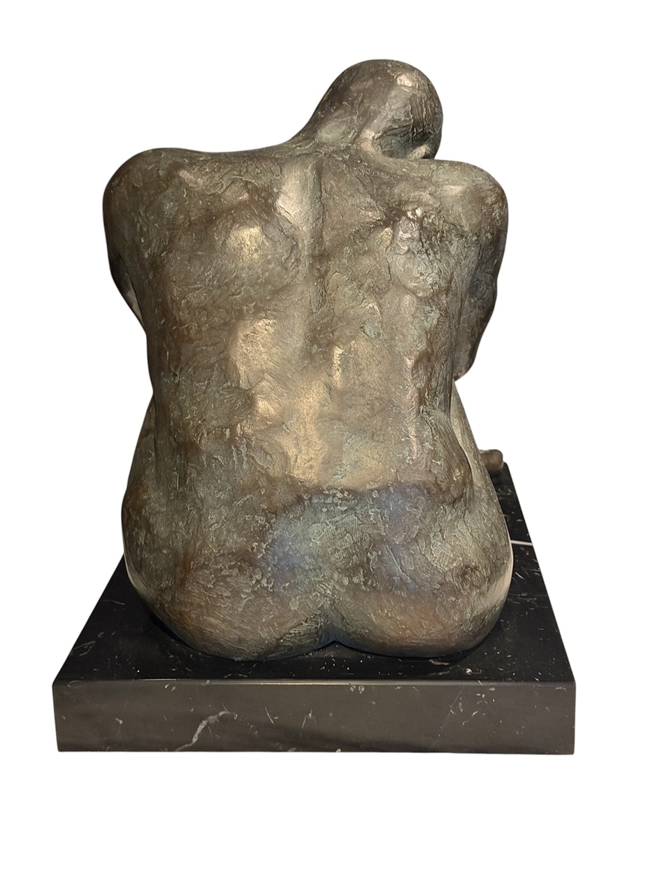 368 Bronze on Marble - 'Conquered' - Cynthia Moran Killeavey 1930-2022 - Image 5