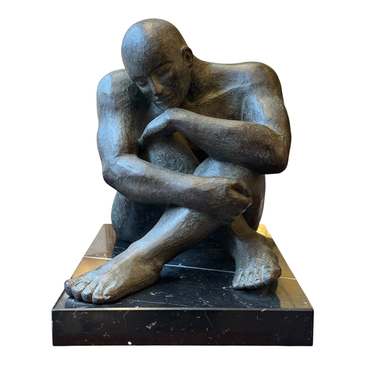 368 Bronze on Marble - 'Conquered' - Cynthia Moran Killeavey 1930-2022 - Image 3