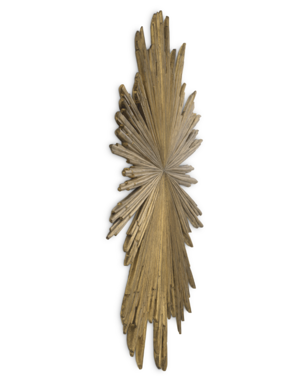 M200 Dramatic Wall Sculpture - Sunburst - Antiqued Gold Leaf - Image 5