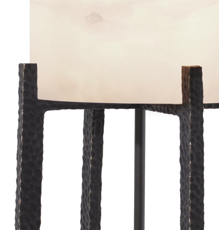 M201 Table Lamp Fraser - Alabaster and Bronze Finish - Mid Century - Image 5